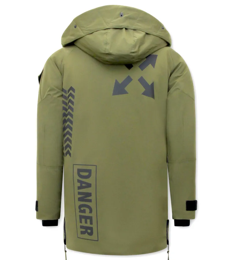 ABRIGOS DE INVIERNO PARA HOMBRES ASEADOS  9803  VERDE
