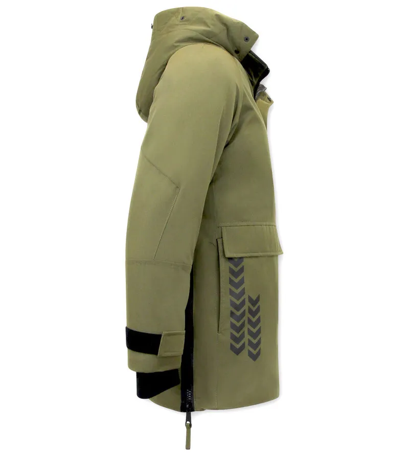 ABRIGOS DE INVIERNO PARA HOMBRES ASEADOS  9803  VERDE