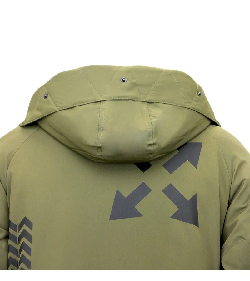 ABRIGOS DE INVIERNO PARA HOMBRES ASEADOS  9803  VERDE