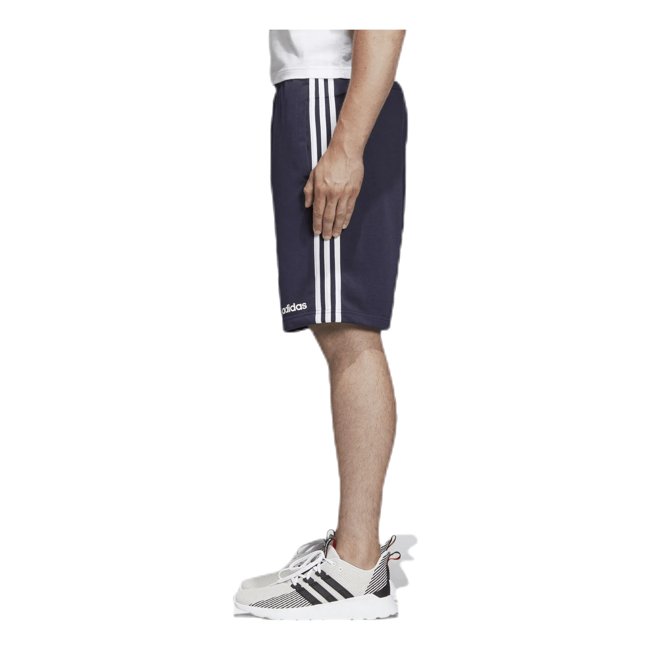 Adidas Essentials 3 Stripes Short French Terry Legend Ink