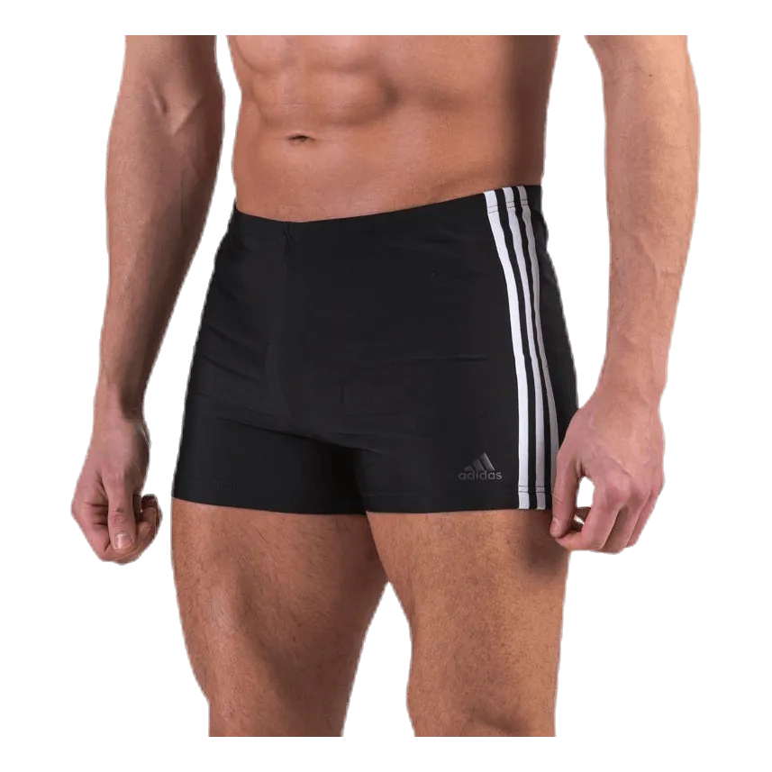 Adidas Fitness 3 Stripes Swim Boxer Black / White