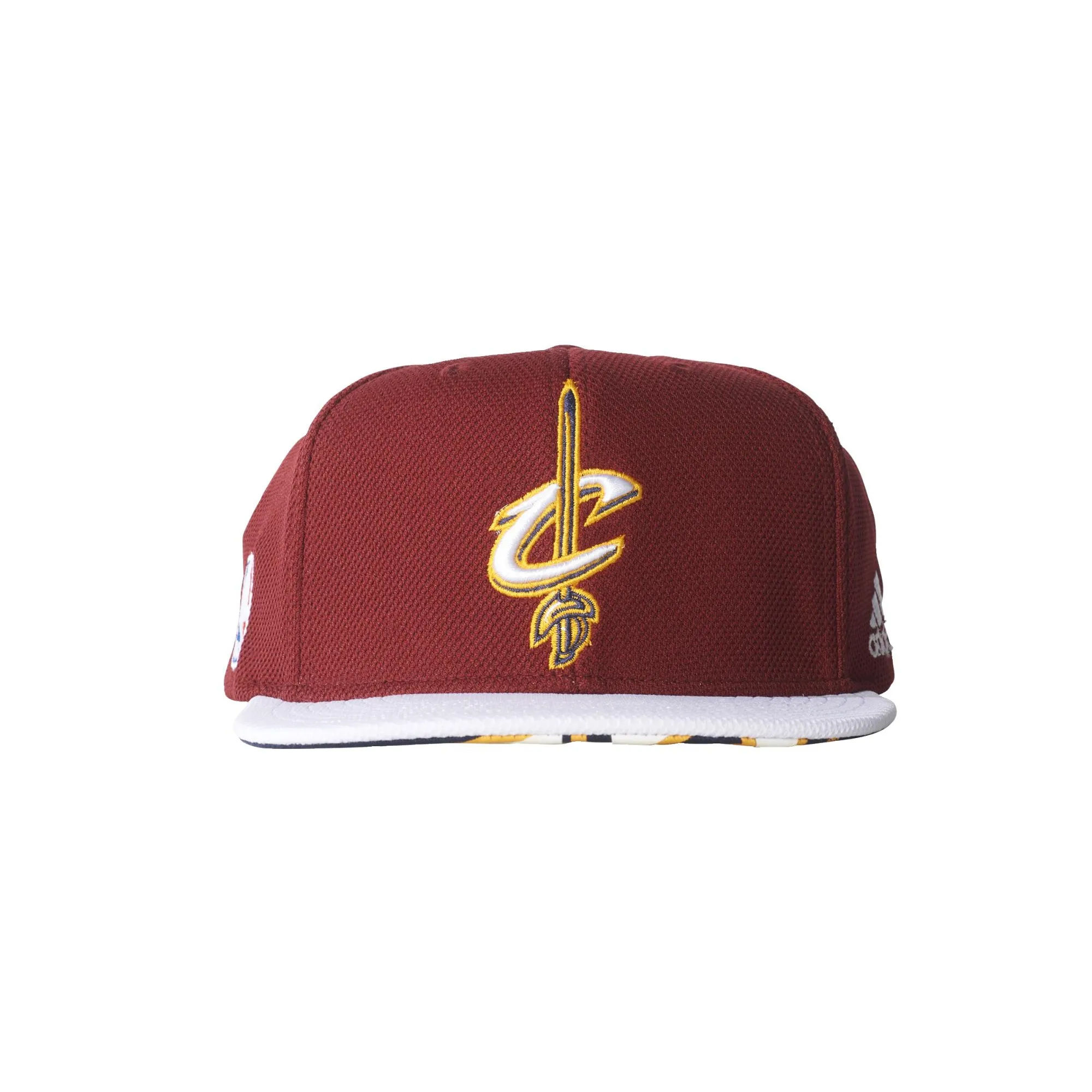 Adidas NBA Gorra Flat Cap Cavaliers (burdeos/blanco/amarillo)