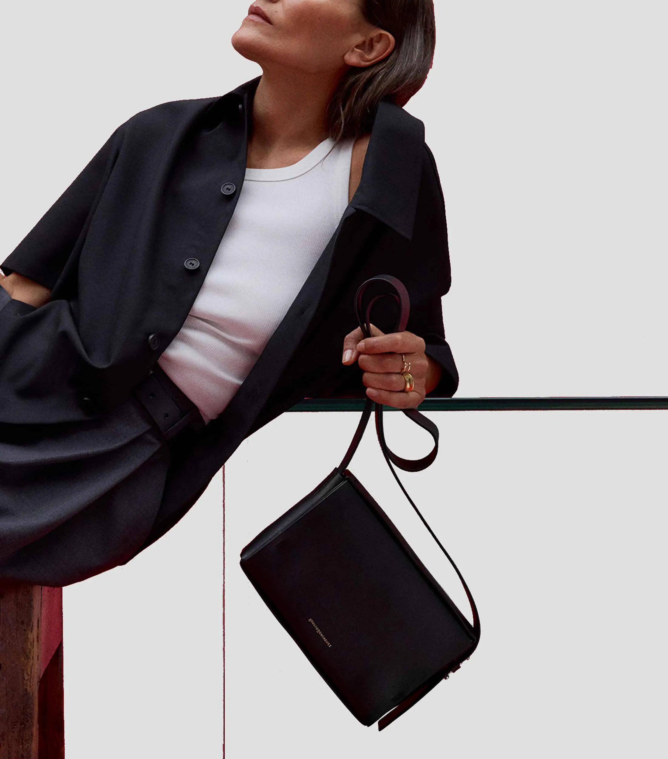 Adolfo Dominguez Bolso crossbody en piel Mujer