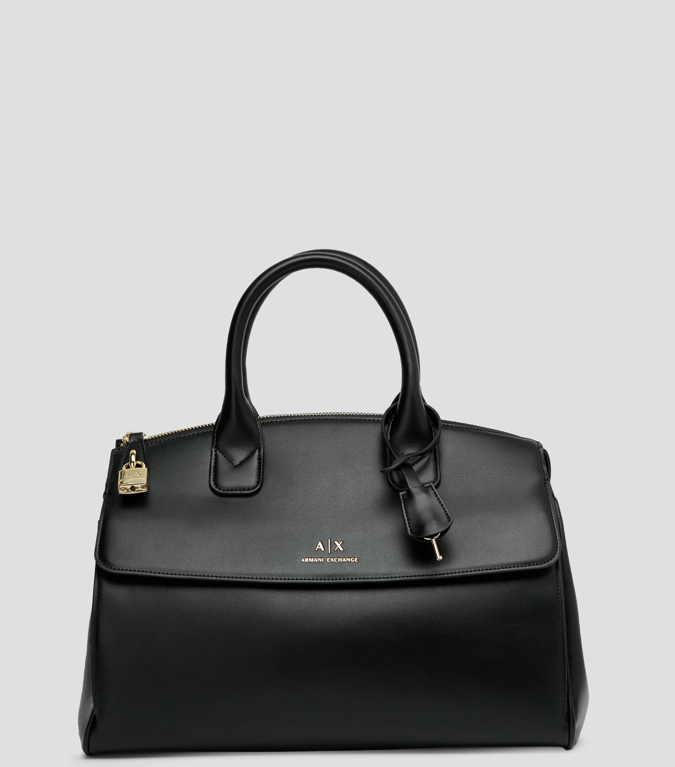 Armani Exchange Bolso Satchel liso Mujer
