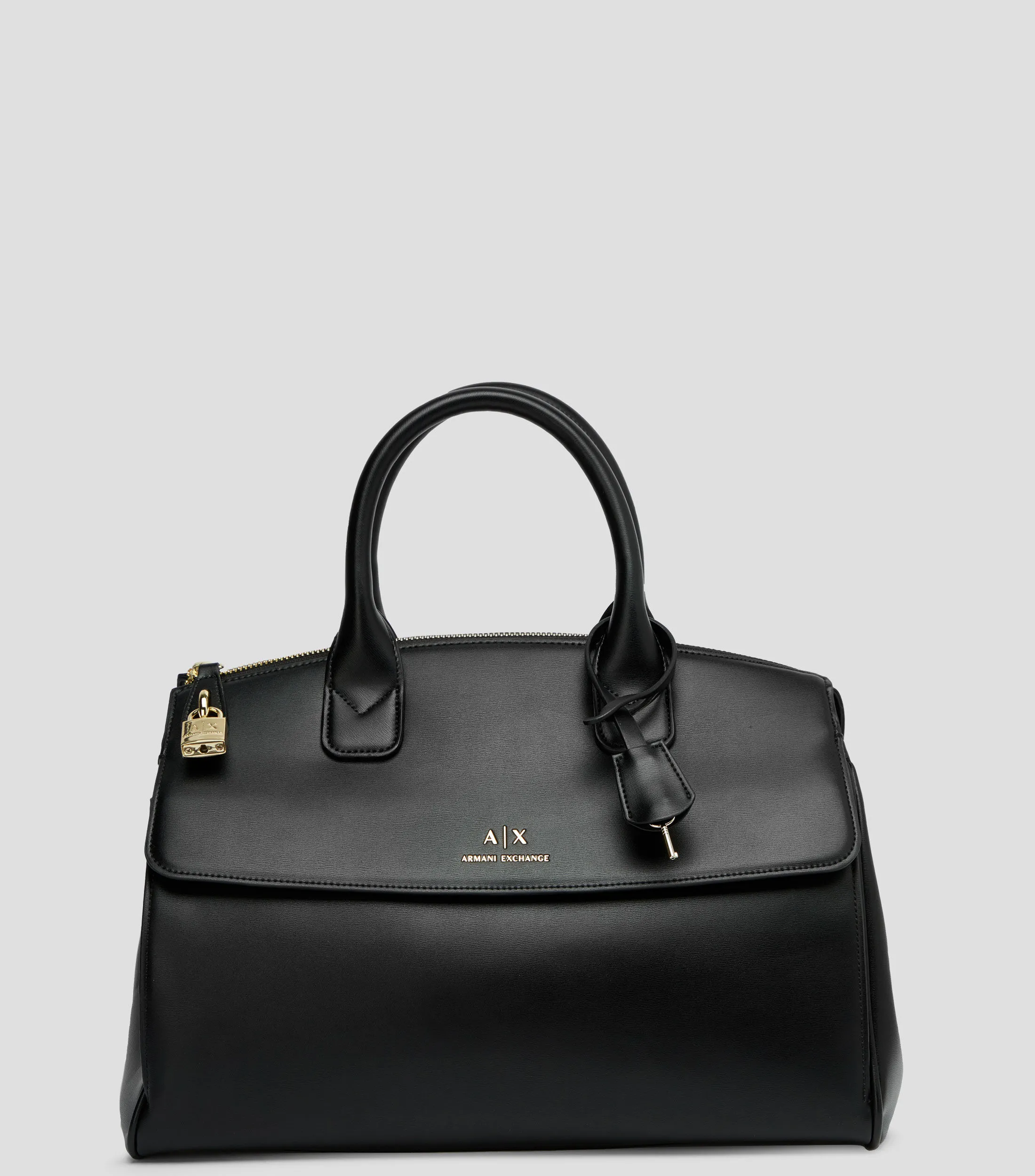 Armani Exchange Bolso Satchel liso Mujer