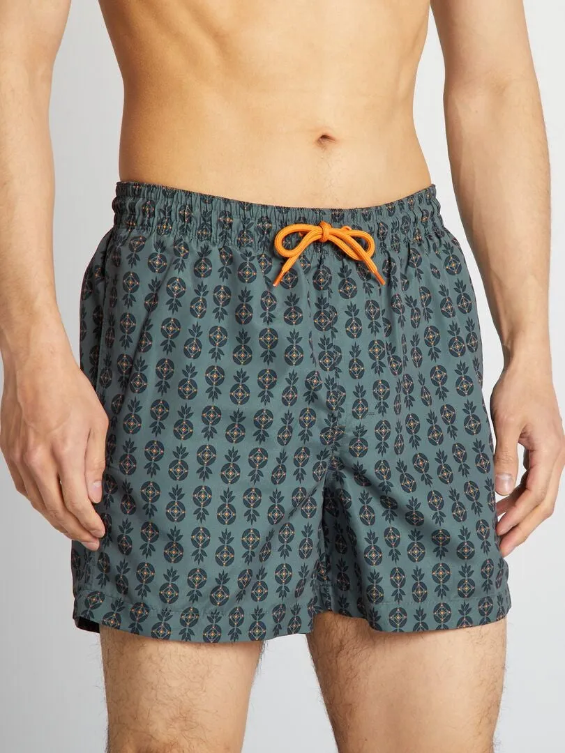 BAñADOR CON ESTAMPADO  VERDE