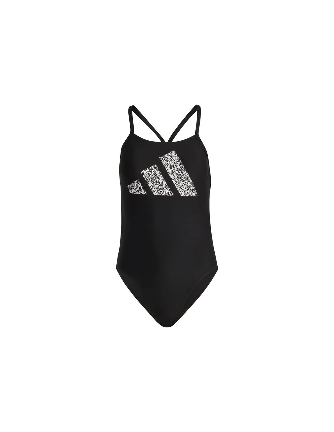 Bañador de Natación adidas 3Bandas Print Suit Mujer Negro