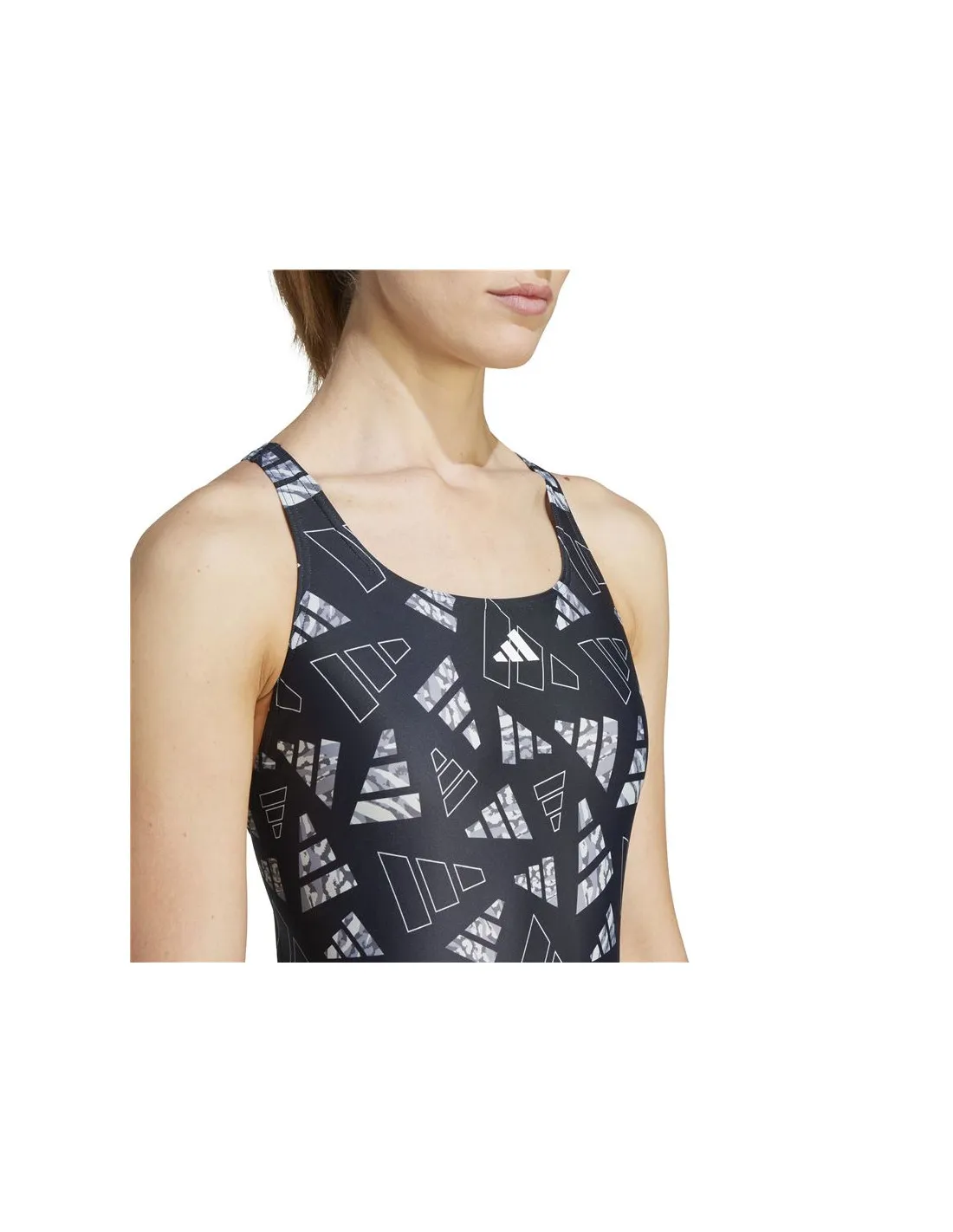 Bañador de Natación adidas Aop Bars Suit Mujer