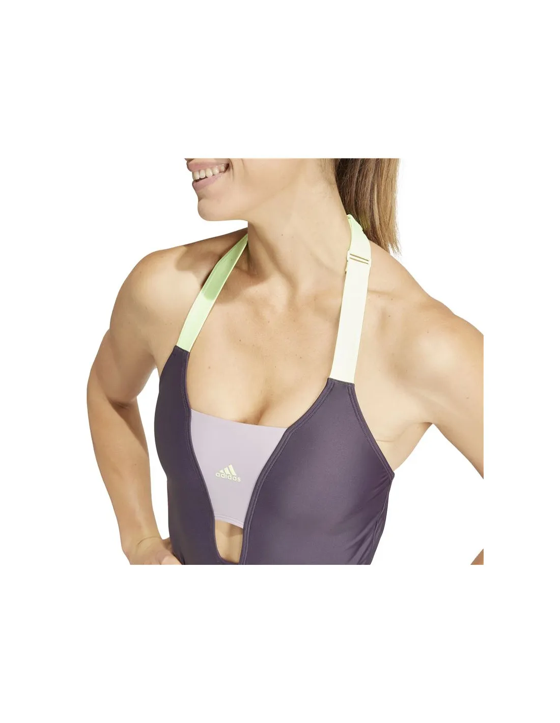 Bañador de Natación adidas Sportswear Colorblock Mujer Negro
