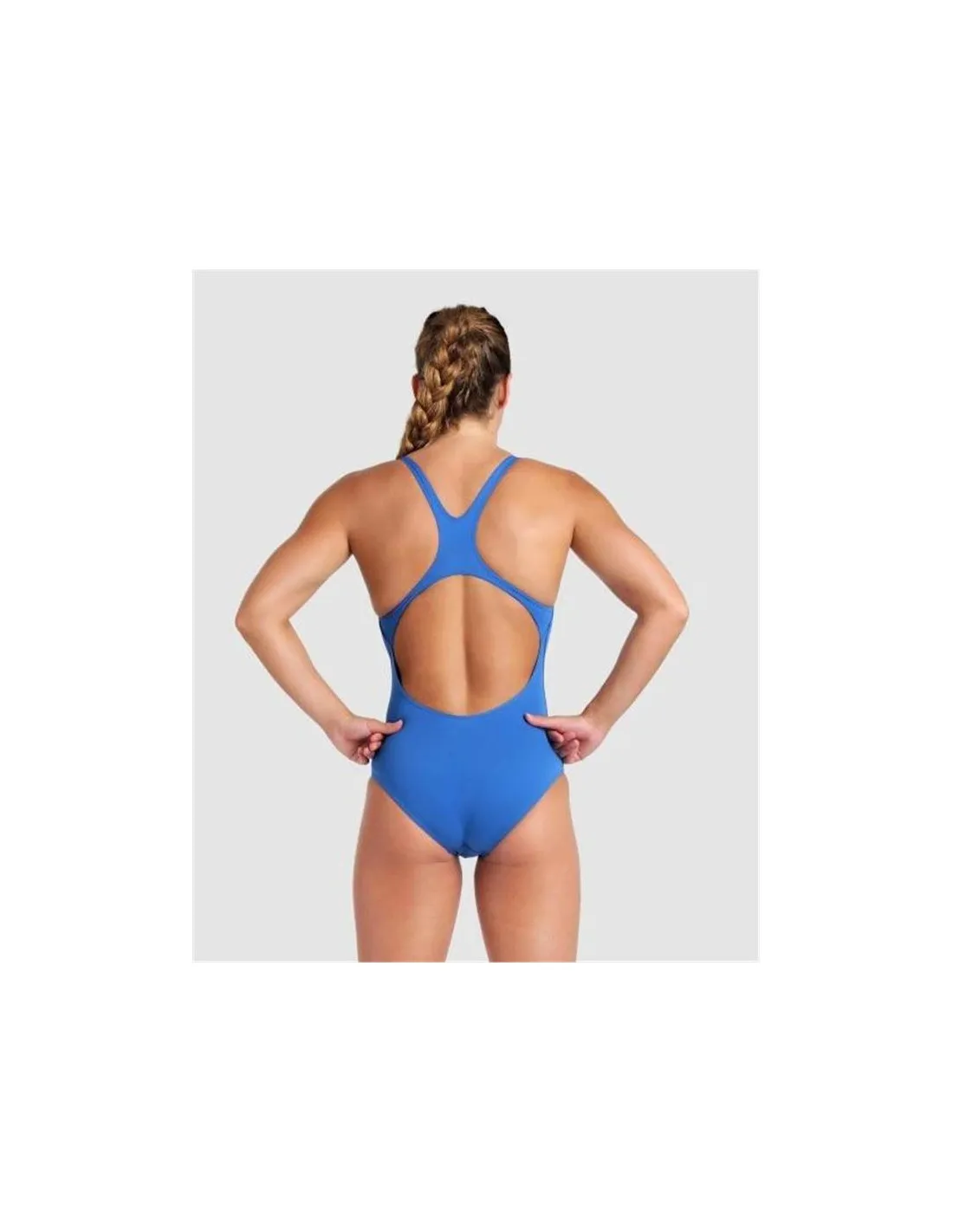 Bañador de Natación Arena Team Swimsuit Mujer Azul/Blanco