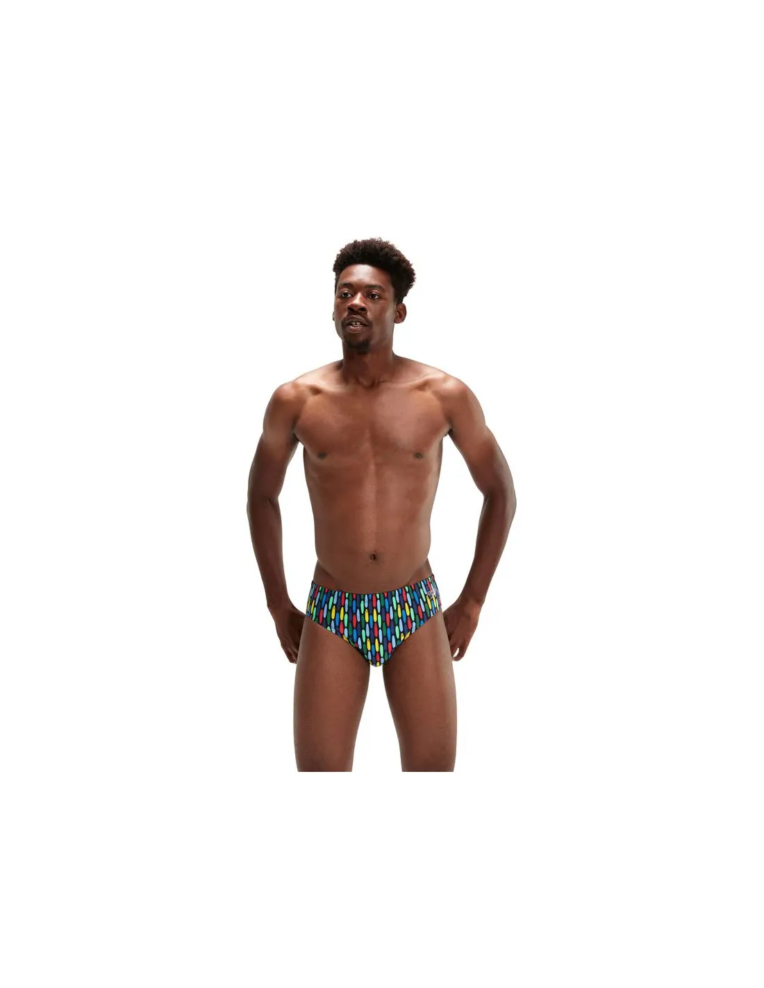 Bañador de Natación Speedo 8Cm Allover Brief Hombre Multicolor