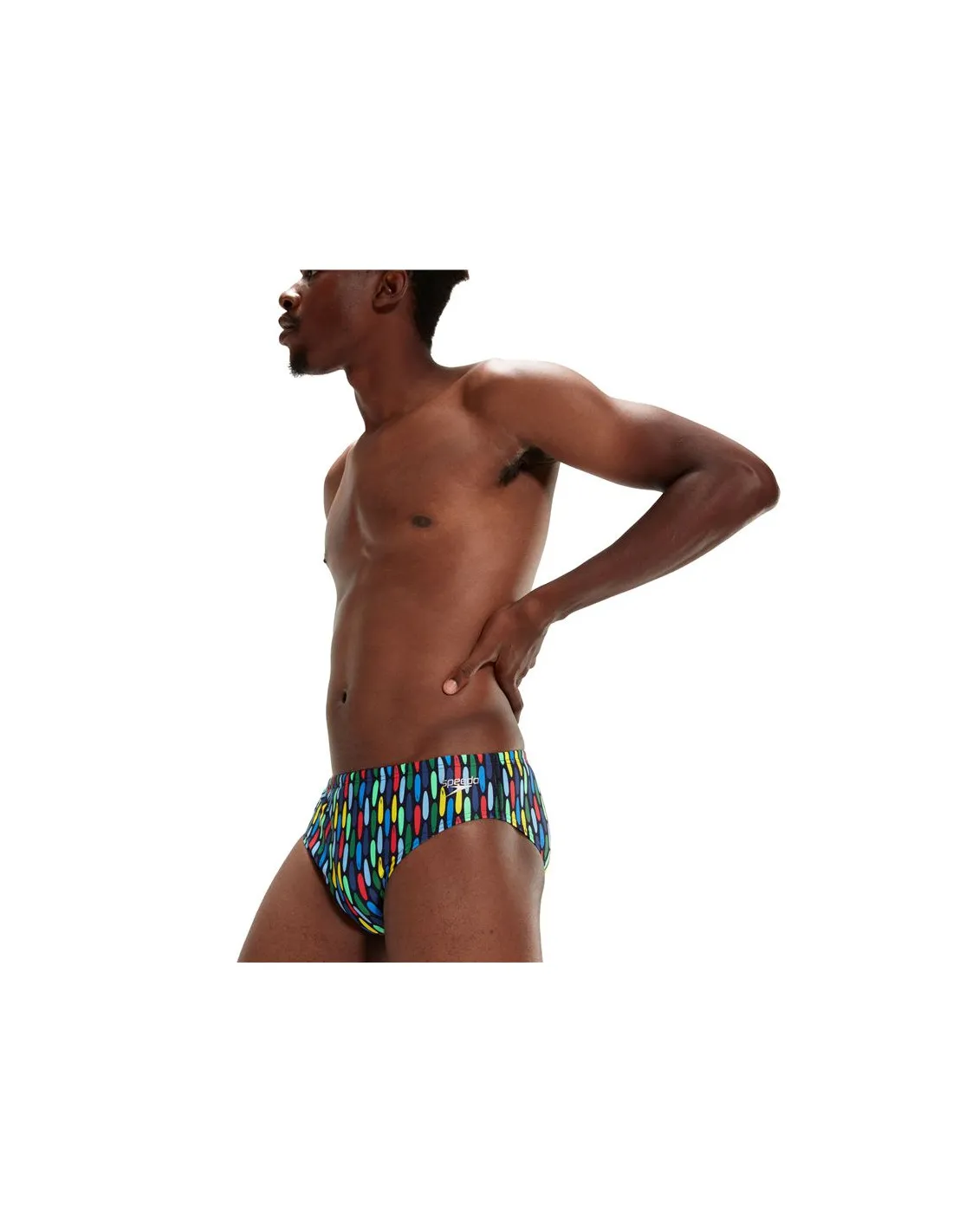 Bañador de Natación Speedo 8Cm Allover Brief Hombre Multicolor