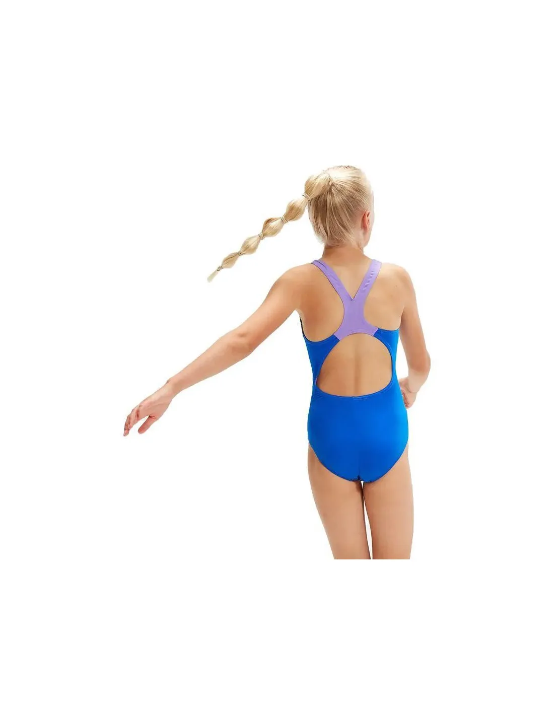 Bañador de Natación Speedo Digital Placement Splashback Niña Azul