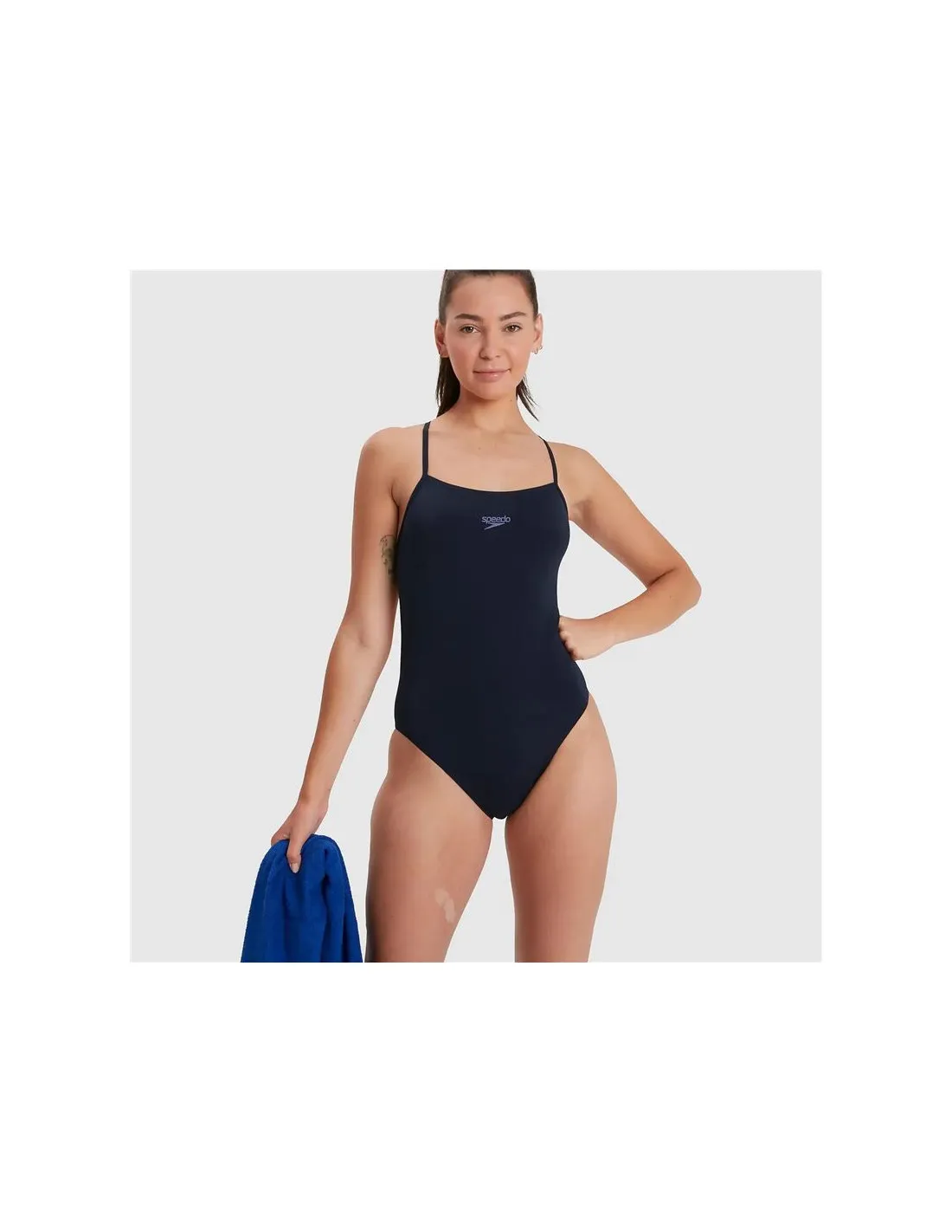 Bañador de Natación Speedo Endurance+ Thinstrap 1Pc Mujer Marino