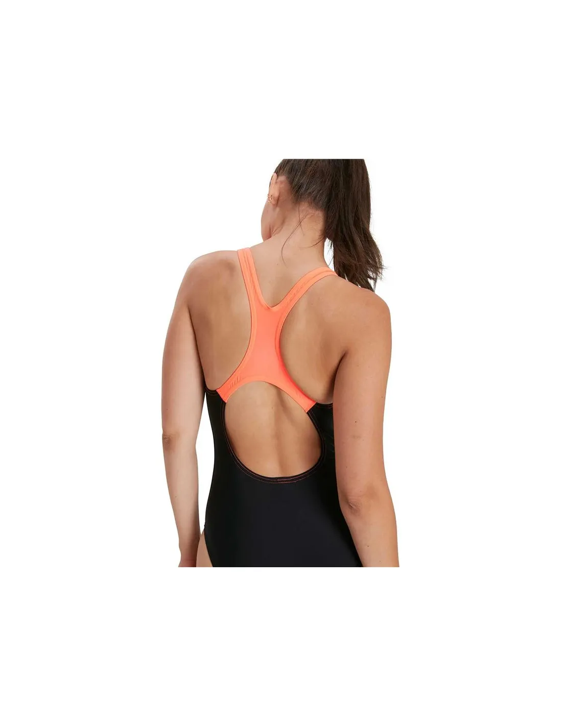 Bañador de Natación Speedo Medley Logo Medalist 1Pc Mujer Negro