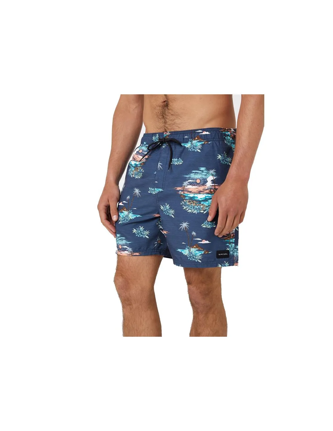 Bañador de Playa y Piscina Rip Curl Scenic Volley Hombre Blanco