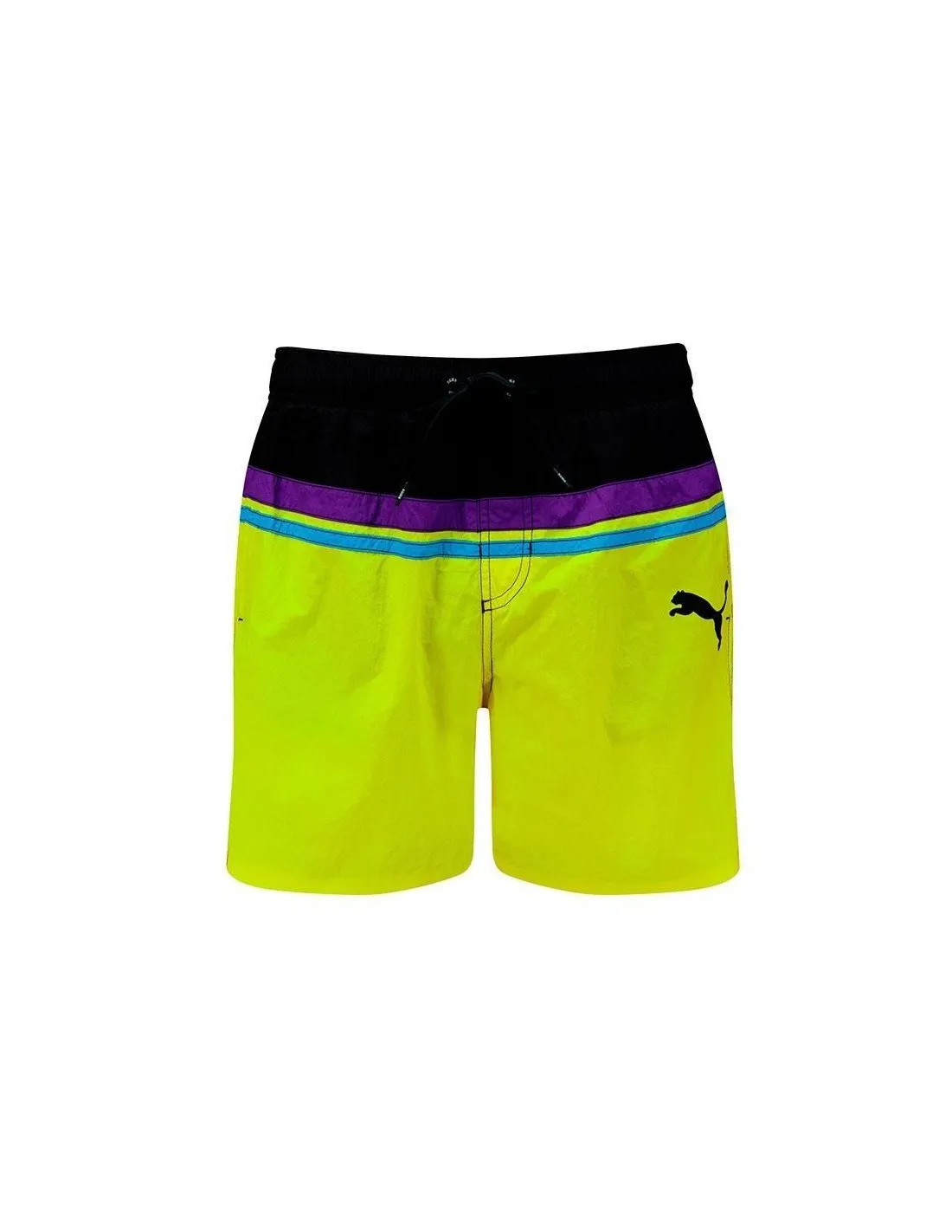 Bañador de Puma Heritage Mid 1P Hombre Lima combo