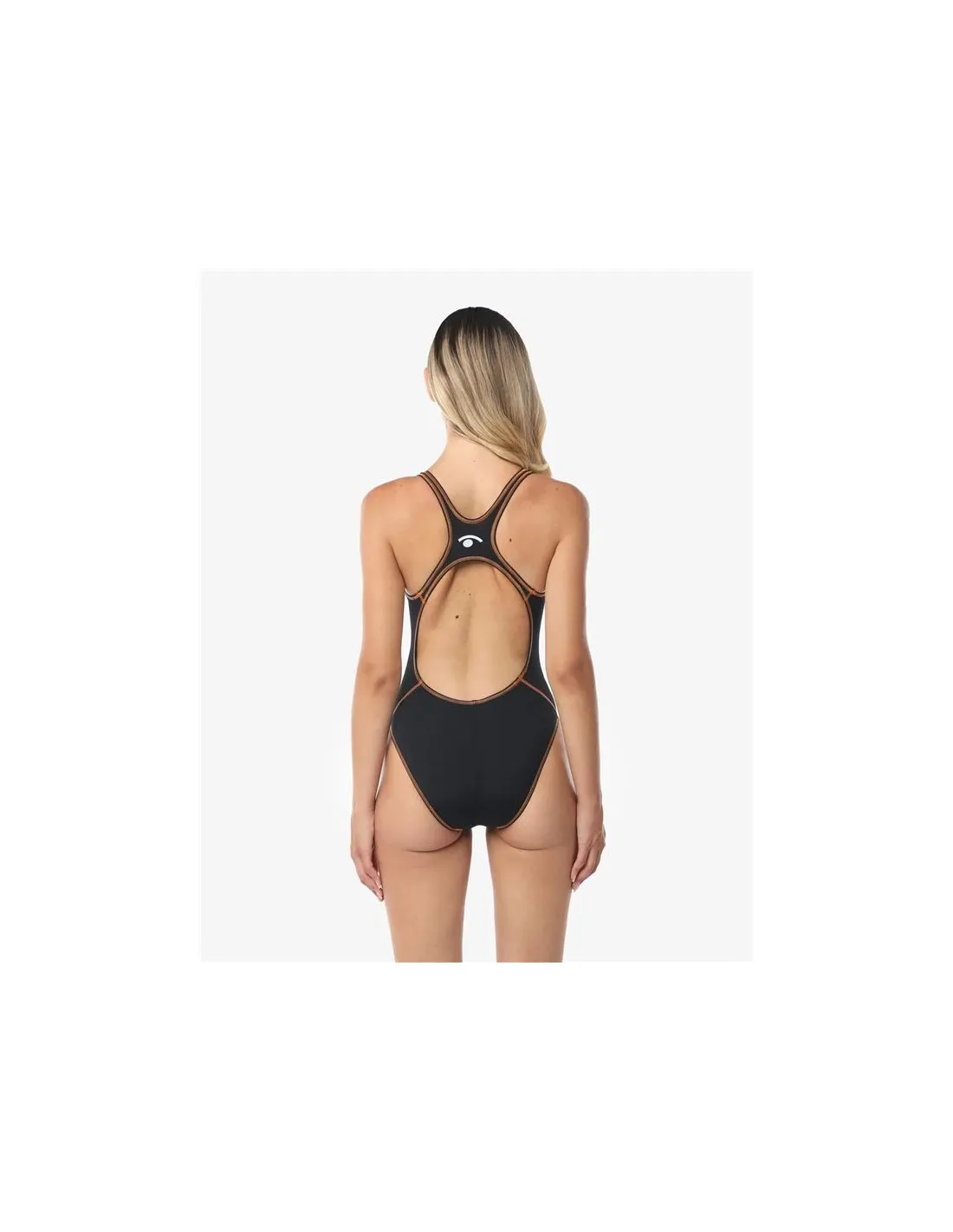 Bañador Entreno Jaked Milano Mujer Negro/Naranja
