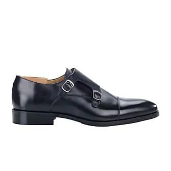 BLACK LEATHER BUCKLE SHOES  GREYDALE PATIN