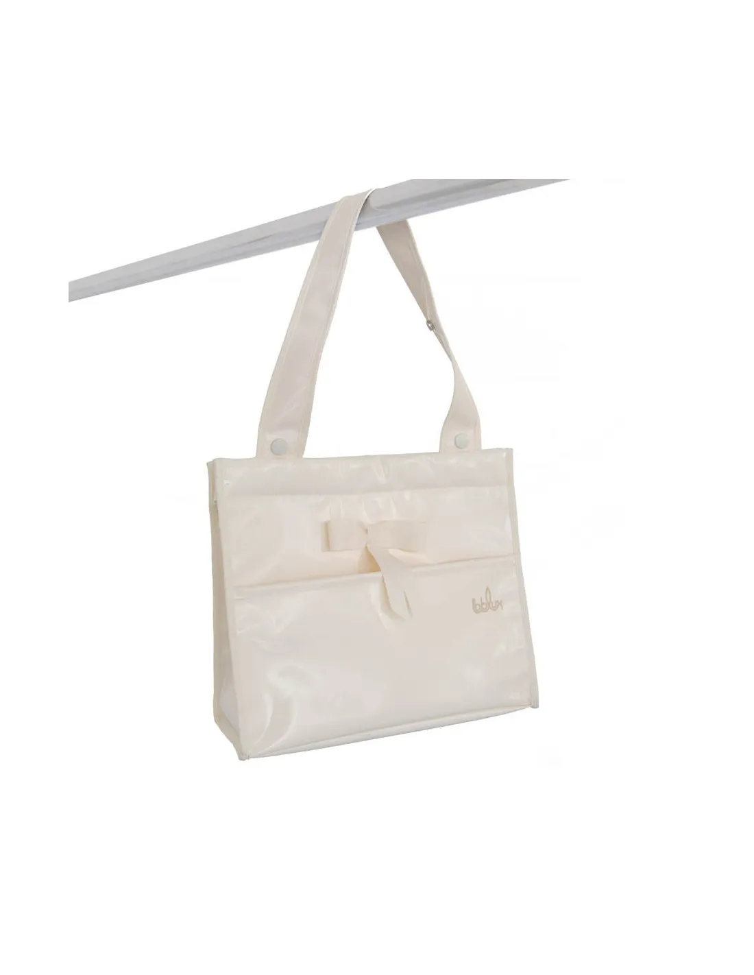 Bolso bandolera charol beige de Bebelux