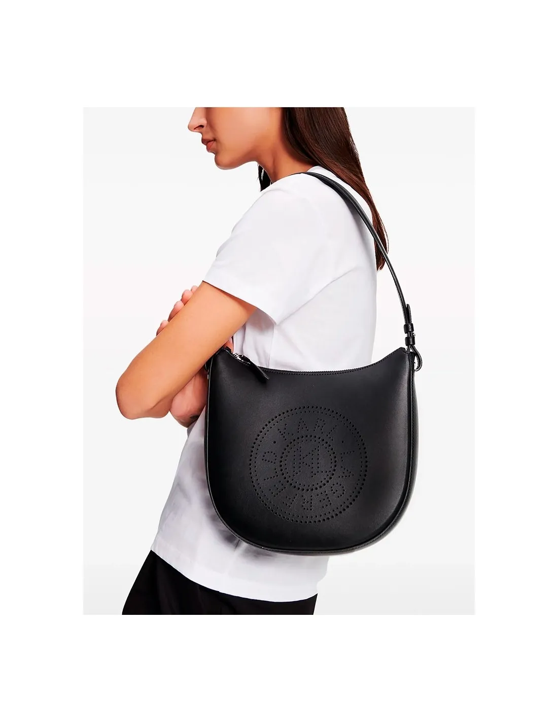 Bolso de hombro de piel K/Circle Moon