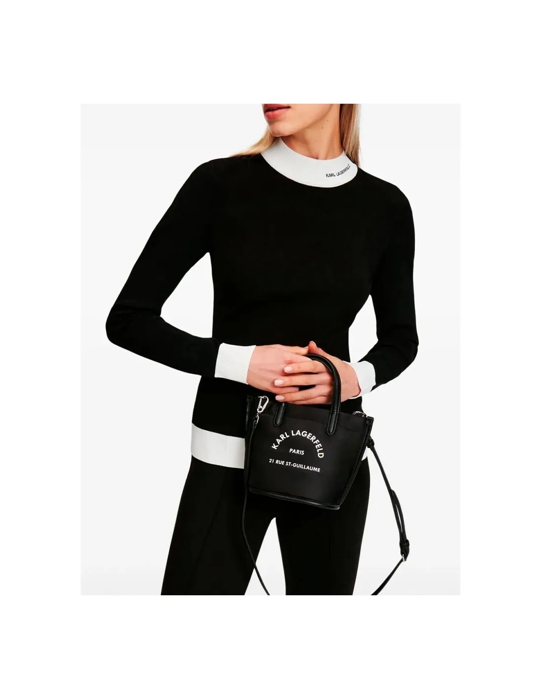 Bolso Shopper negro Hotel Karl