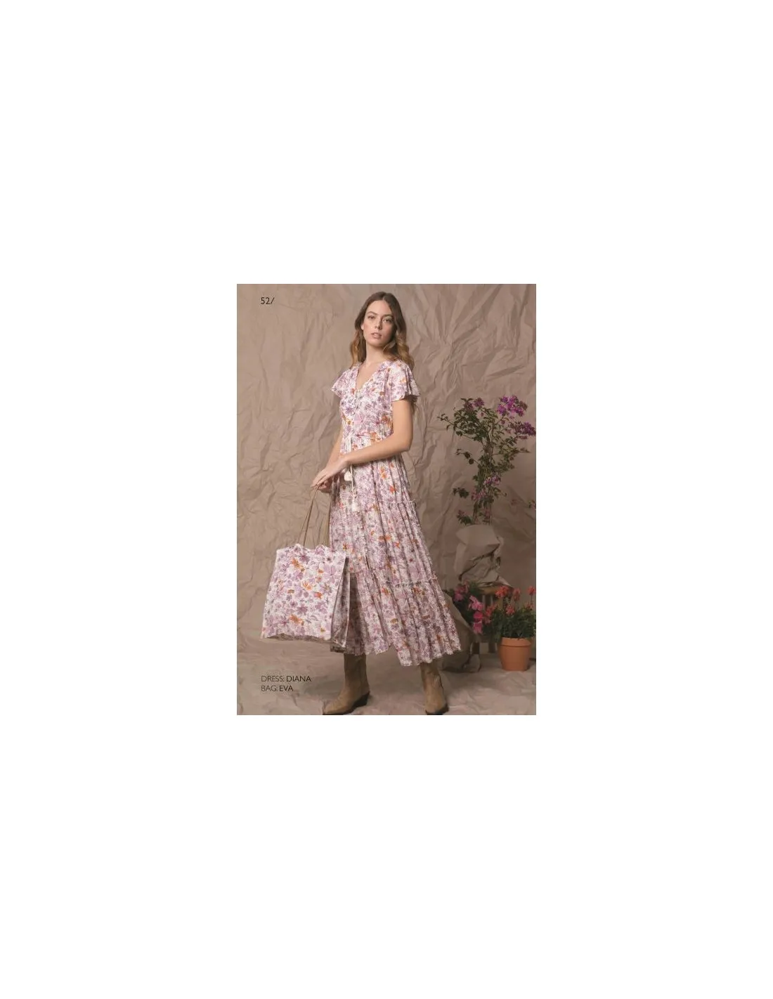BOLSO TELA SIDECAR EVA ESTAMPADO FLORAL