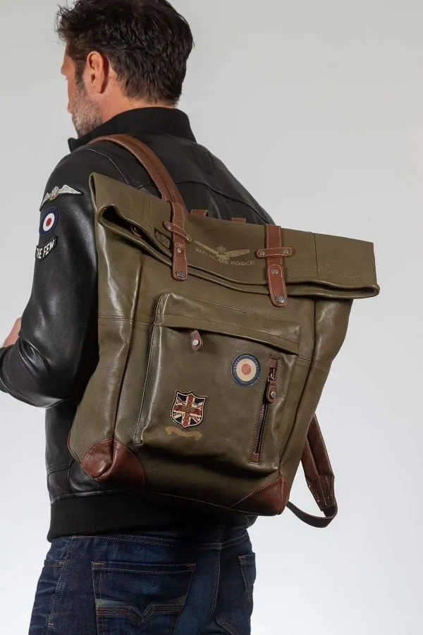 Bolsos Hombre Royal Air Force Cheshire3 Backpack Dark Kaki