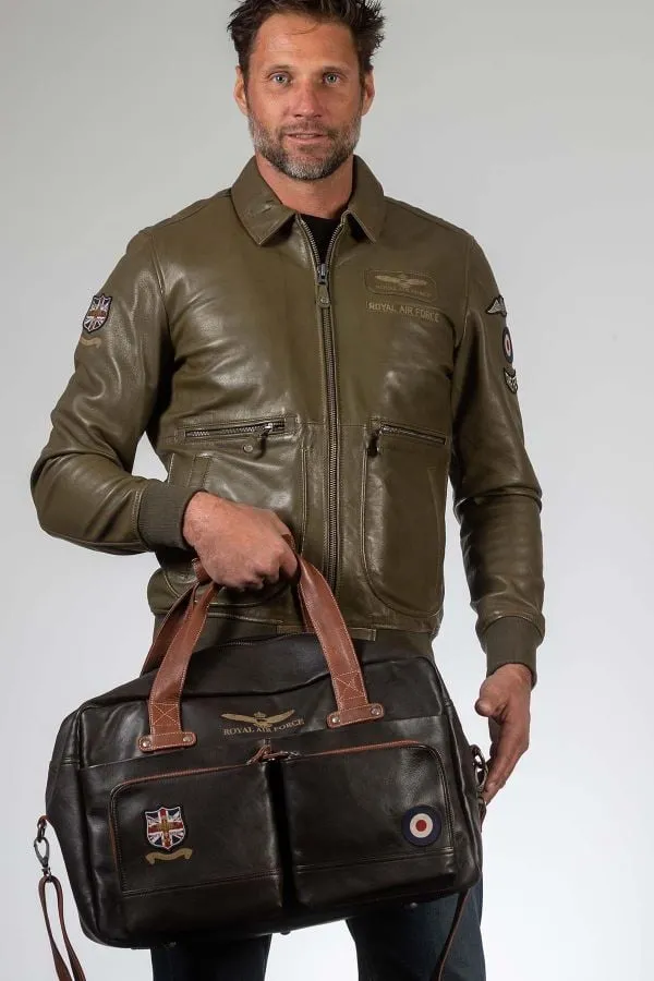 Bolsos Hombre Royal Air Force Dahl Bag Dark Brown
