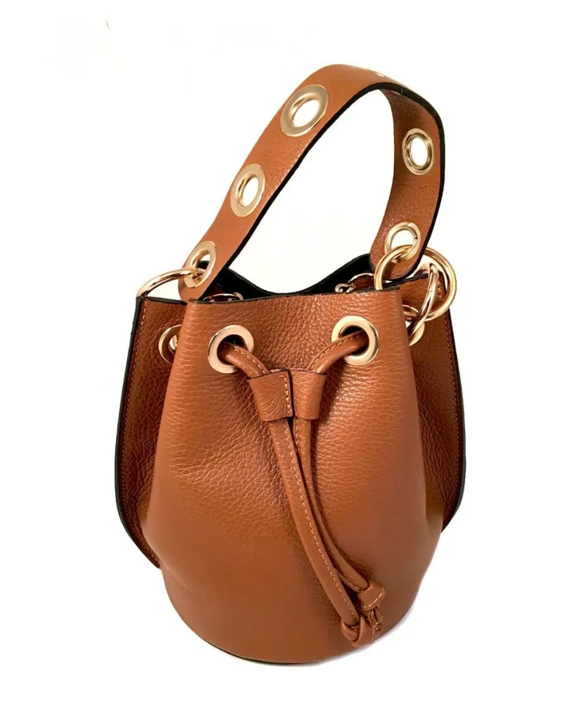 BOLSOS ONLINE DE PIEL EN MARRON TOFFEE TIPO LIMOSNERA