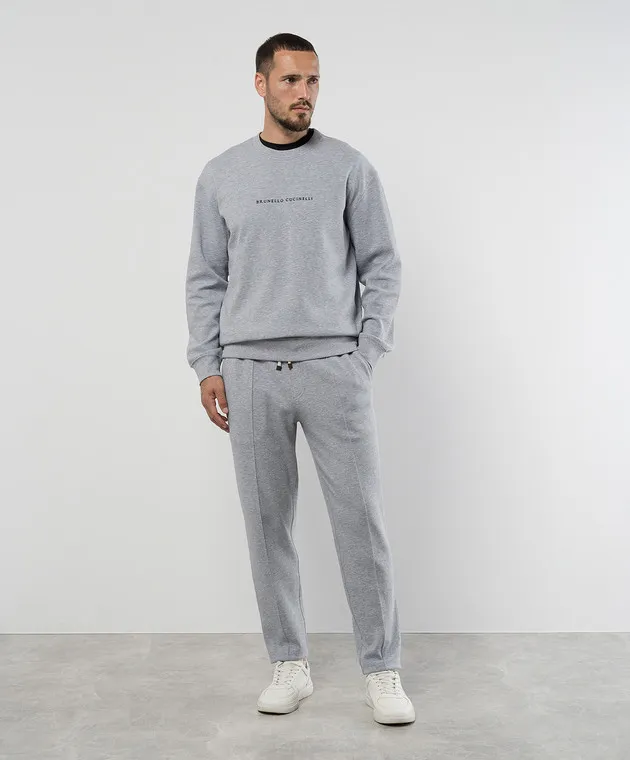 Brunello Cucinelli Gray melange pants