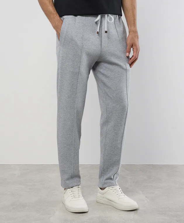 Brunello Cucinelli Gray melange pants