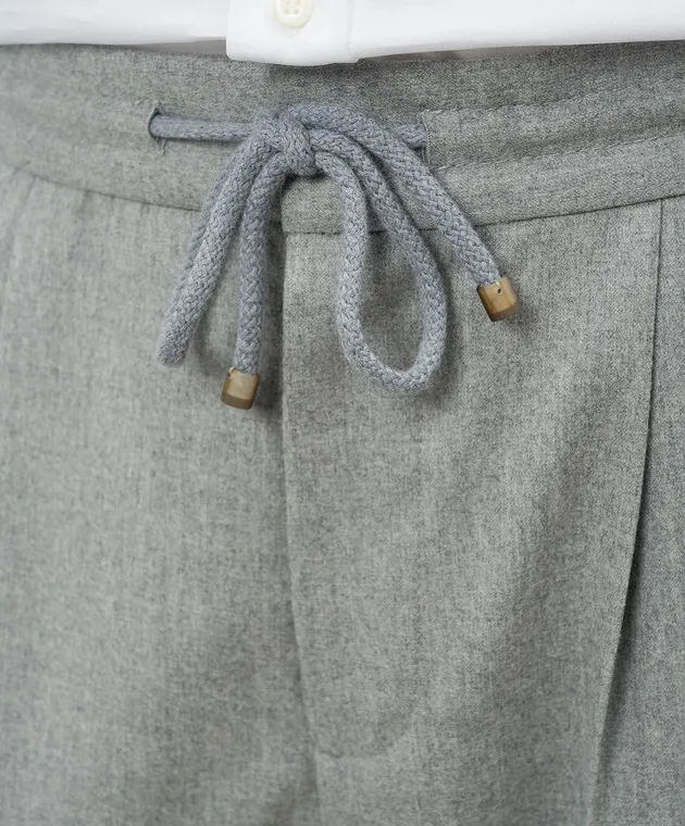 Brunello Cucinelli Gray pants made of wool