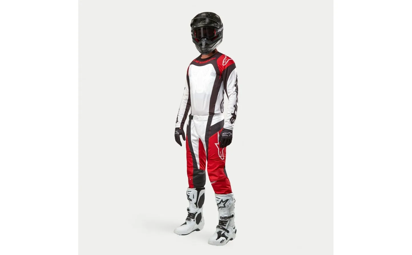 CAMISETA ALPINESTARS TECHSTAR OCURI ROJO BLANCO NEGRO |37670243111|