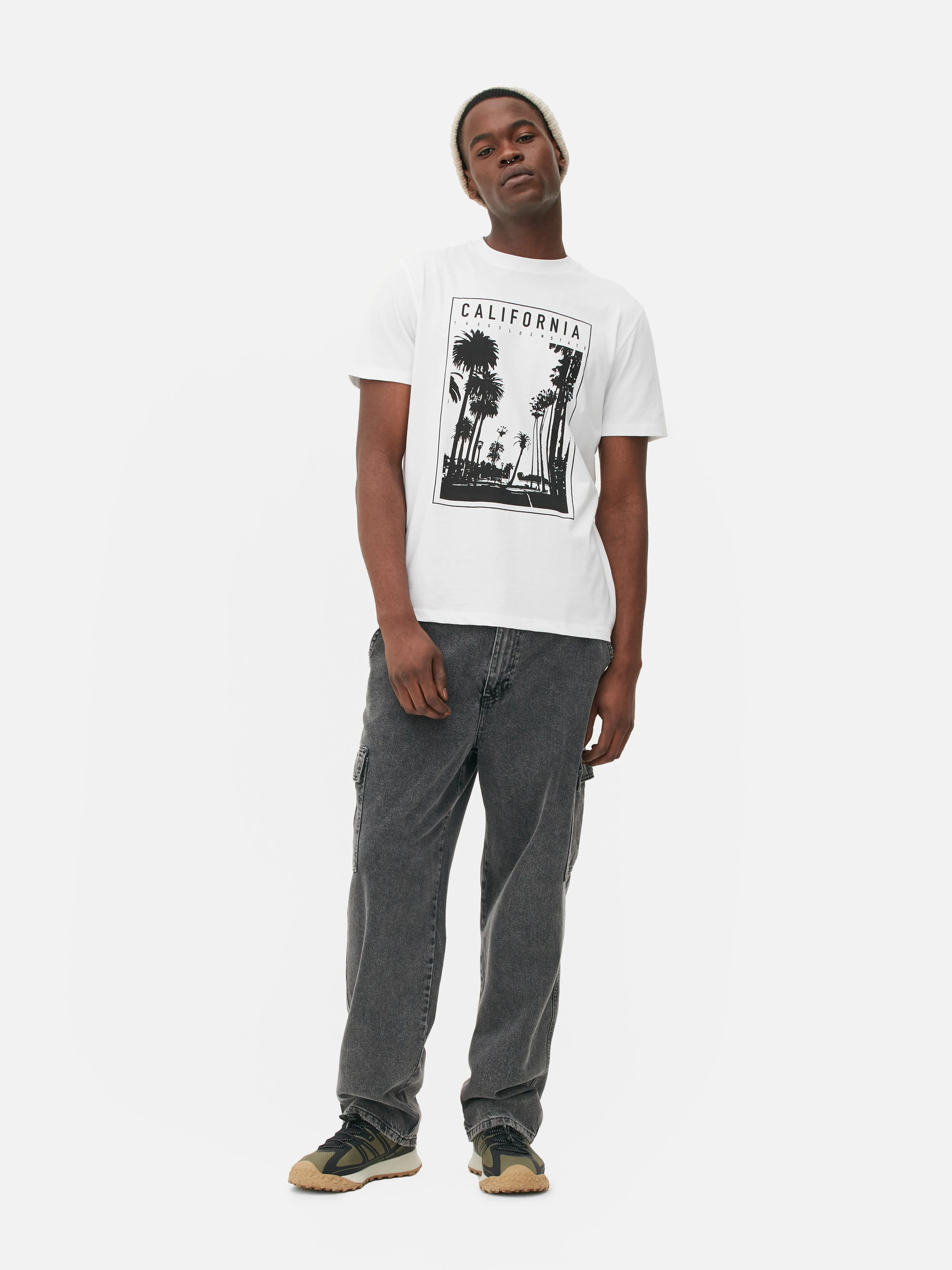 Camiseta con estampado fotográfico «California»