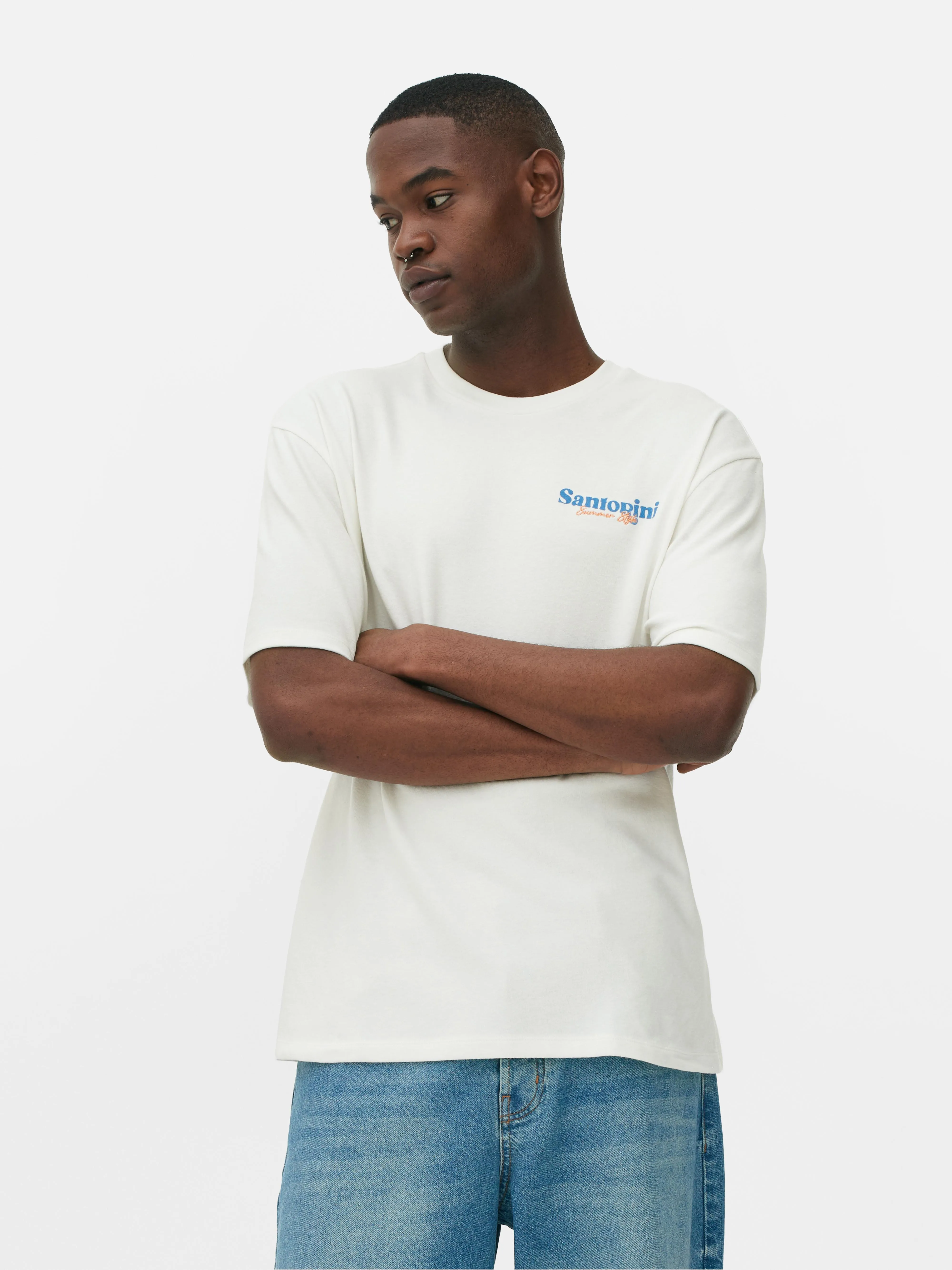 Camiseta con gráfico en la espalda