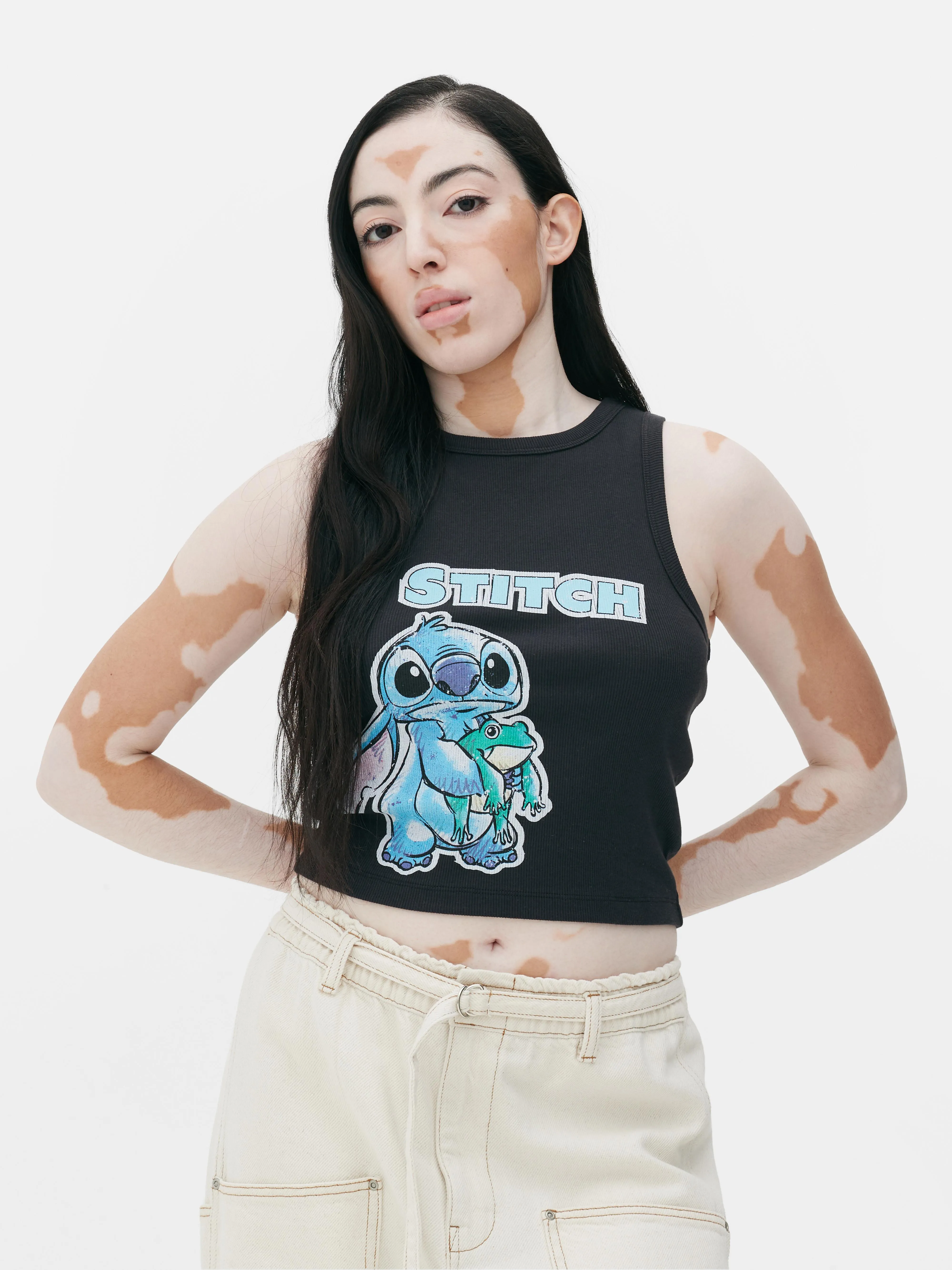 Camiseta corta sin mangas de Lilo y Stitch de Disney