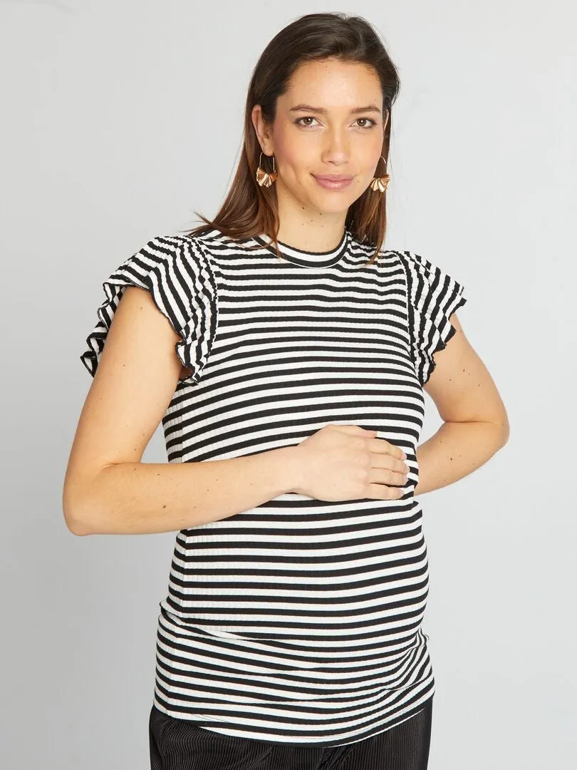 CAMISETA DE LACTANCIA 'ONLY'  NEGRO