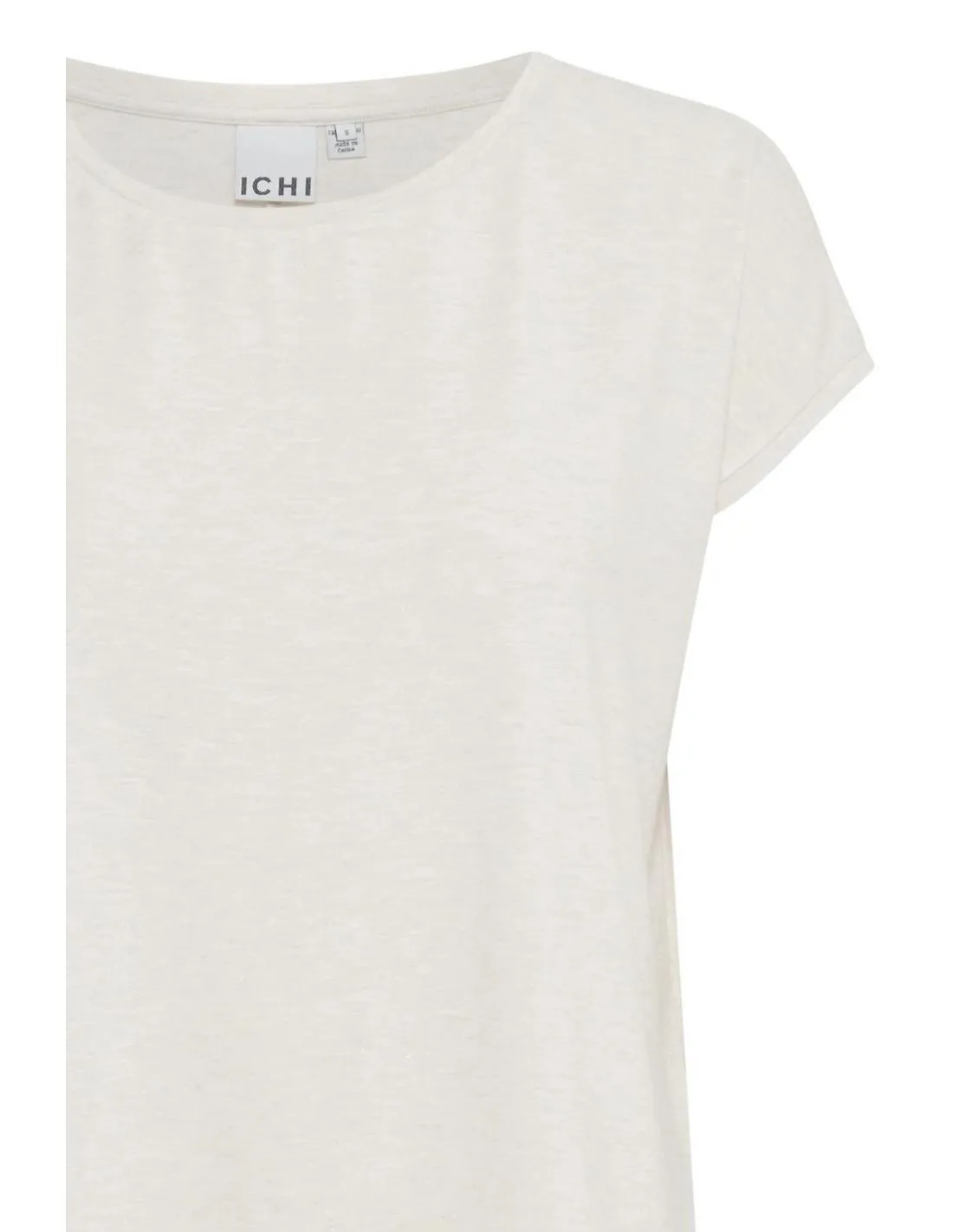 CAMISETA DE MANGA CORTA ECRU ICHI REBEL