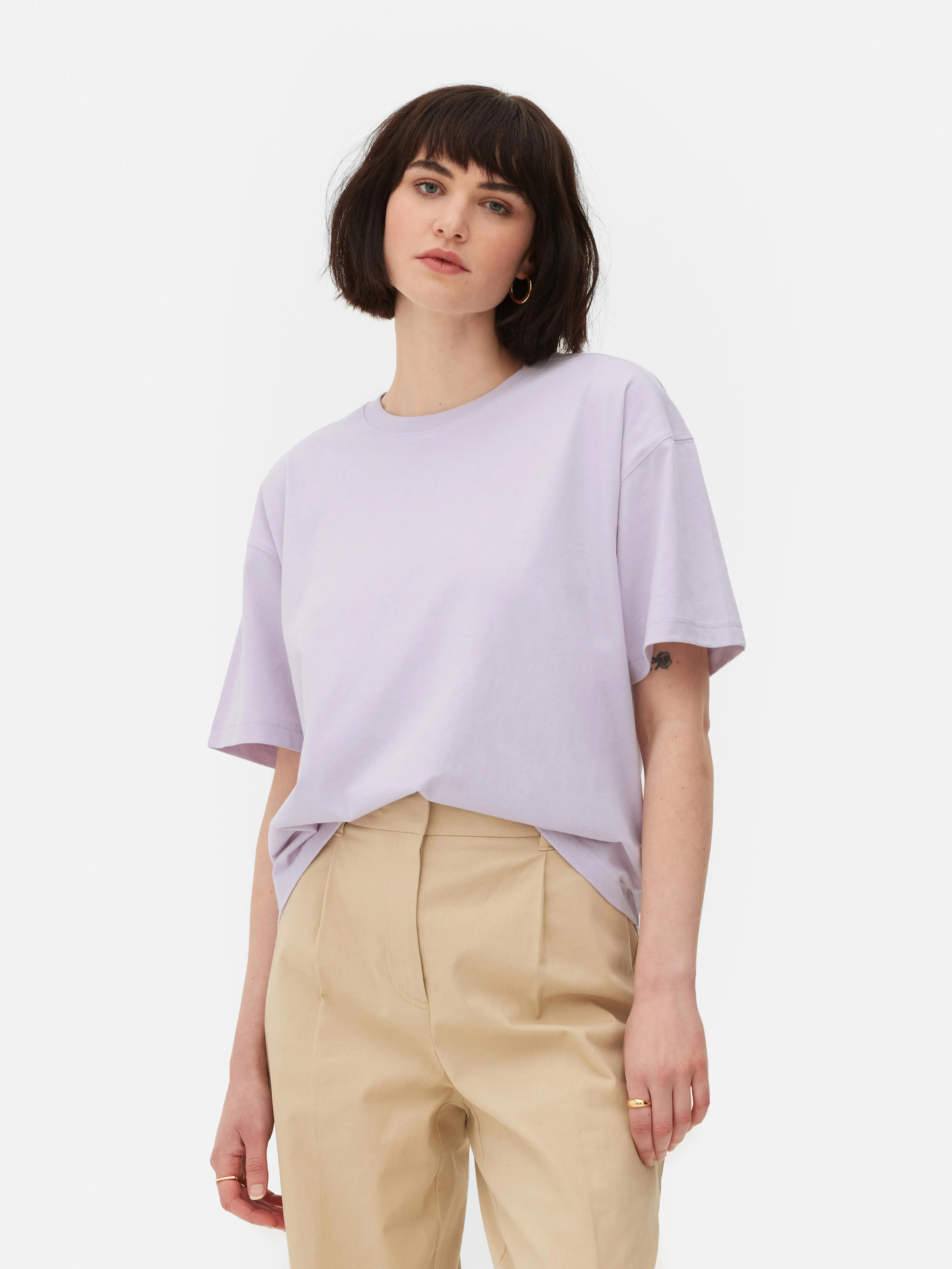 Camiseta extragrande de corte cuadrado