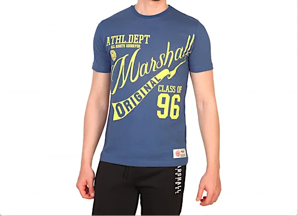 Camiseta hombre Marshall azul