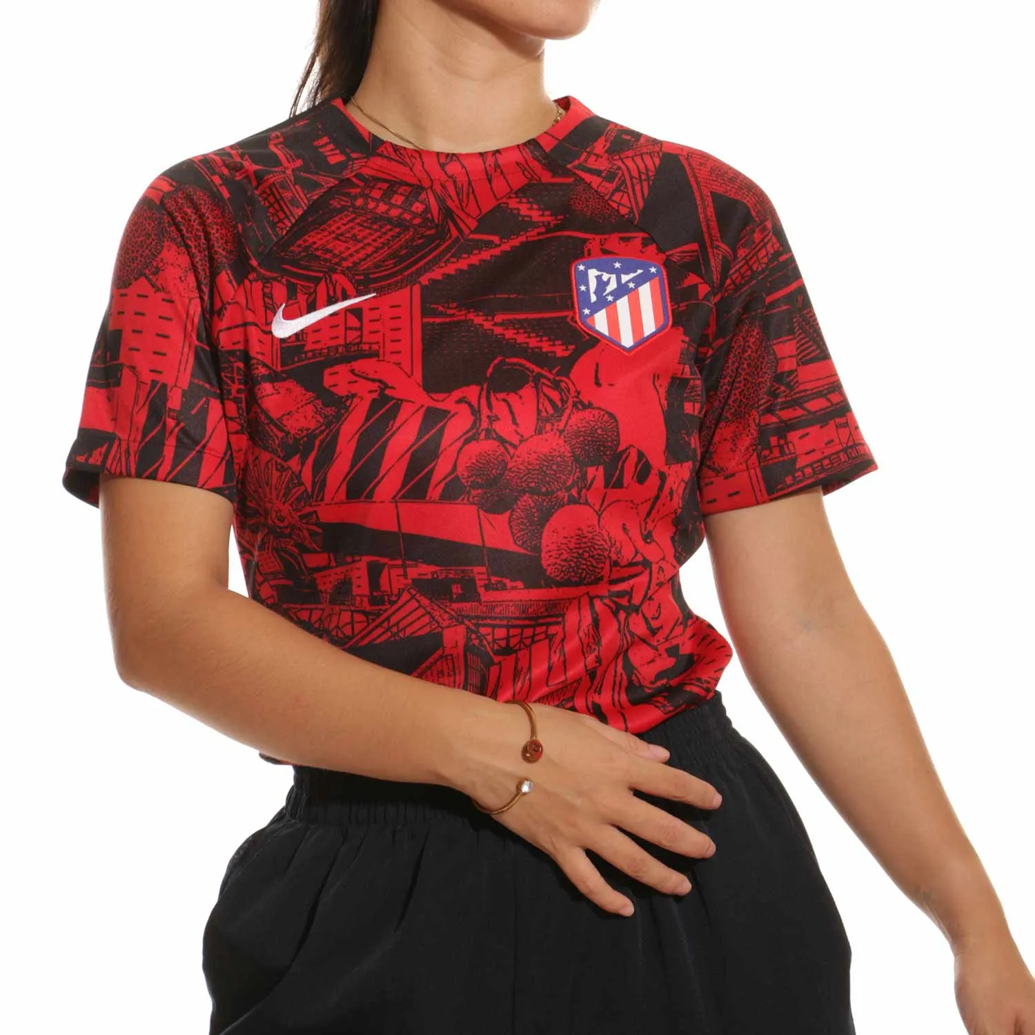 CAMISETA NIKE ATLéTICO MUJER PREMATCH
