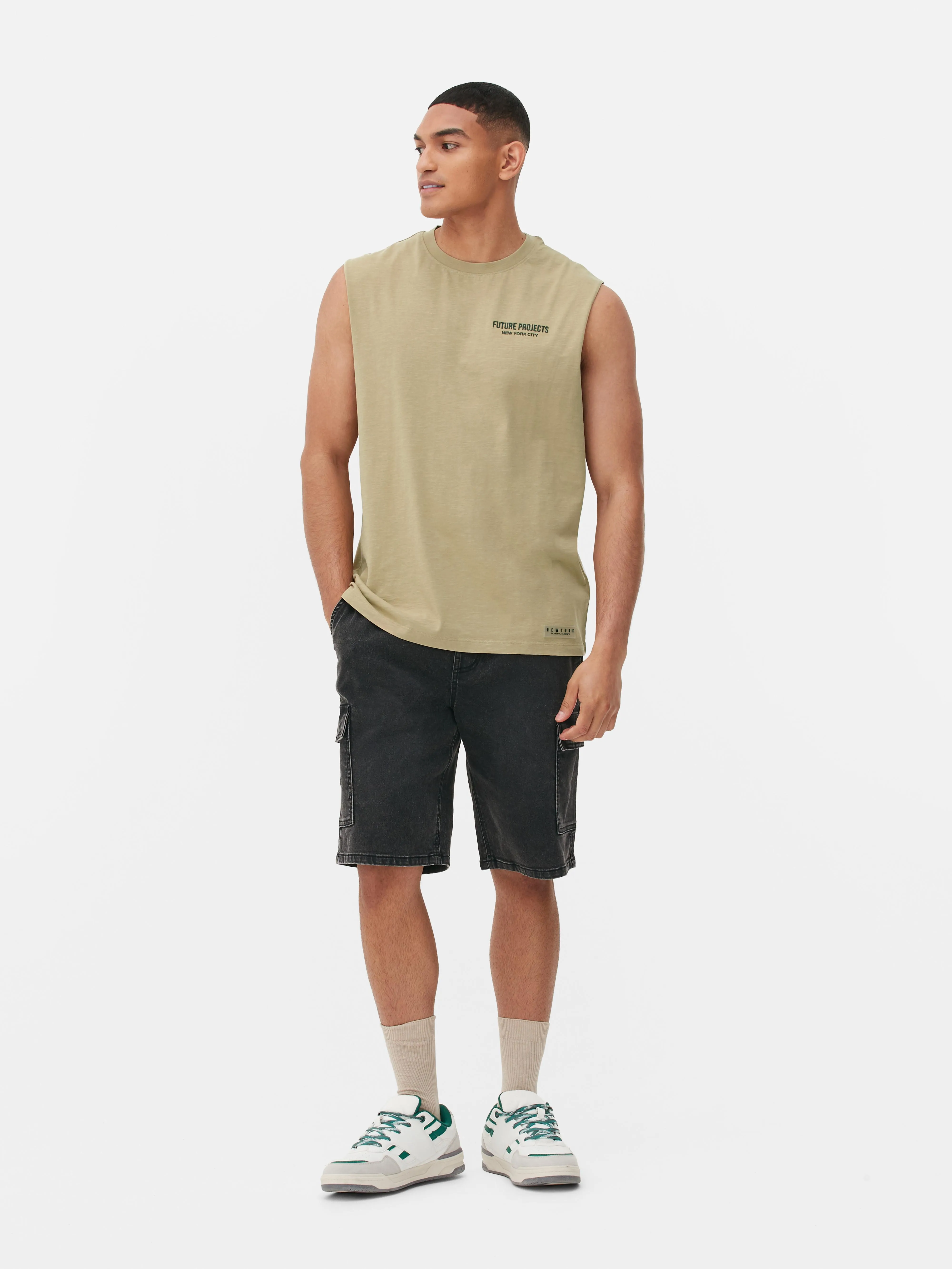 Camiseta sin mangas con gráfico «Future Projects»