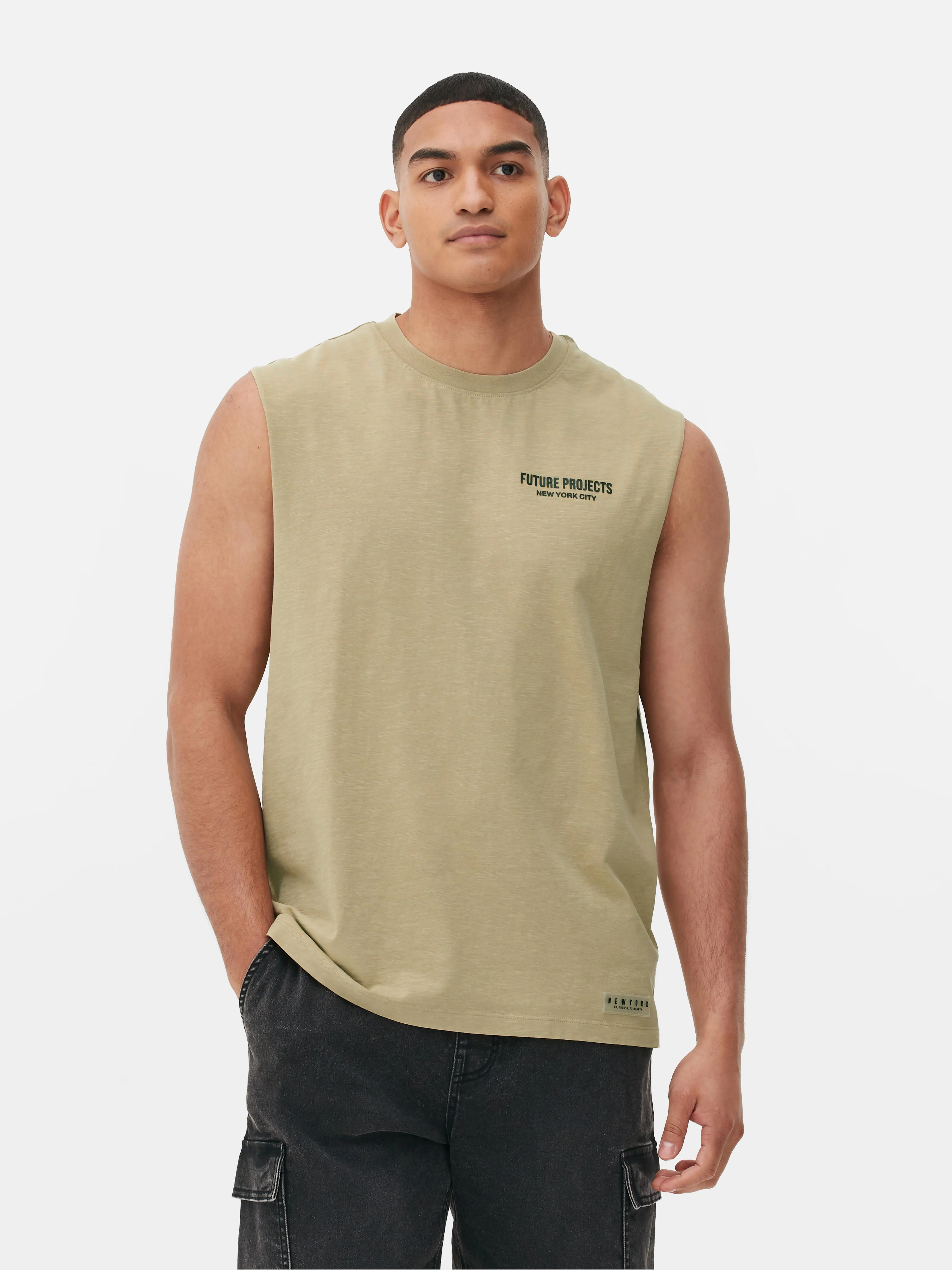 Camiseta sin mangas con gráfico «Future Projects»