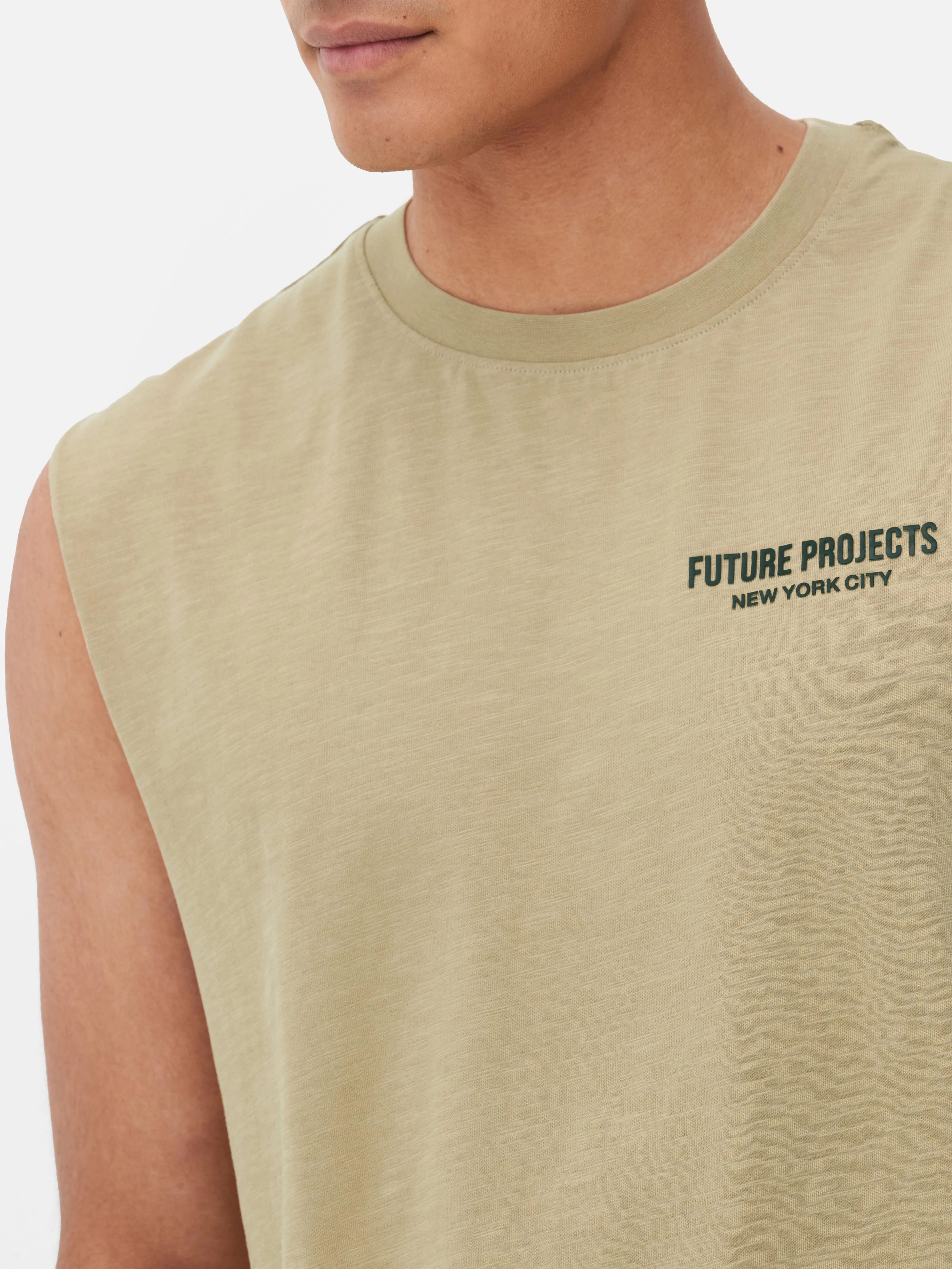 Camiseta sin mangas con gráfico «Future Projects»