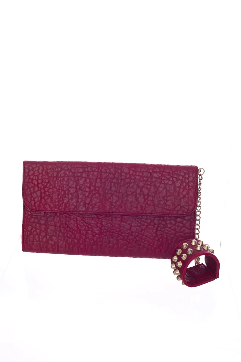 CARTERA / BOLSO / MONEDERO COLOR ROJO  ARENA MILANO