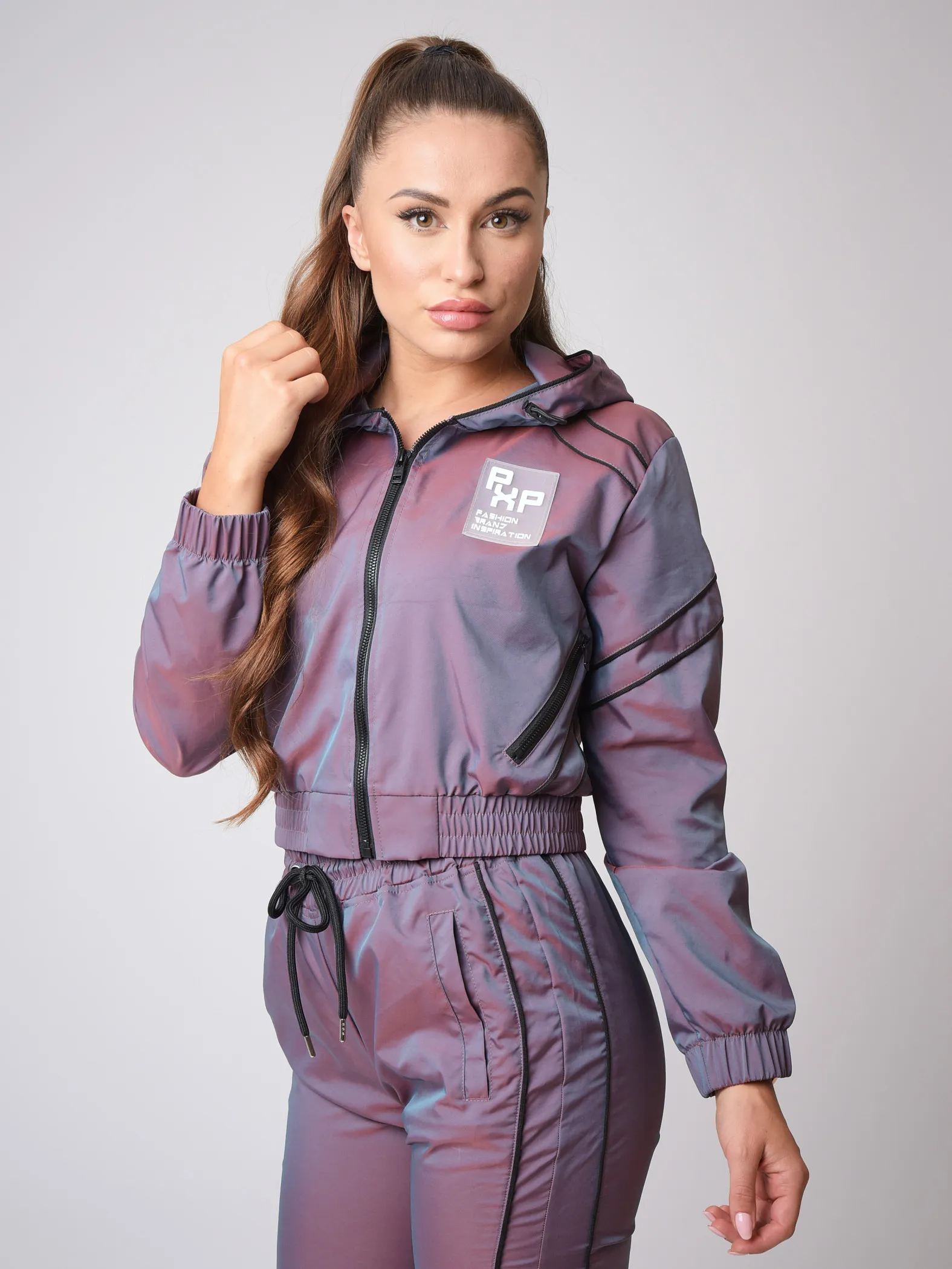 Chaqueta iridiscente