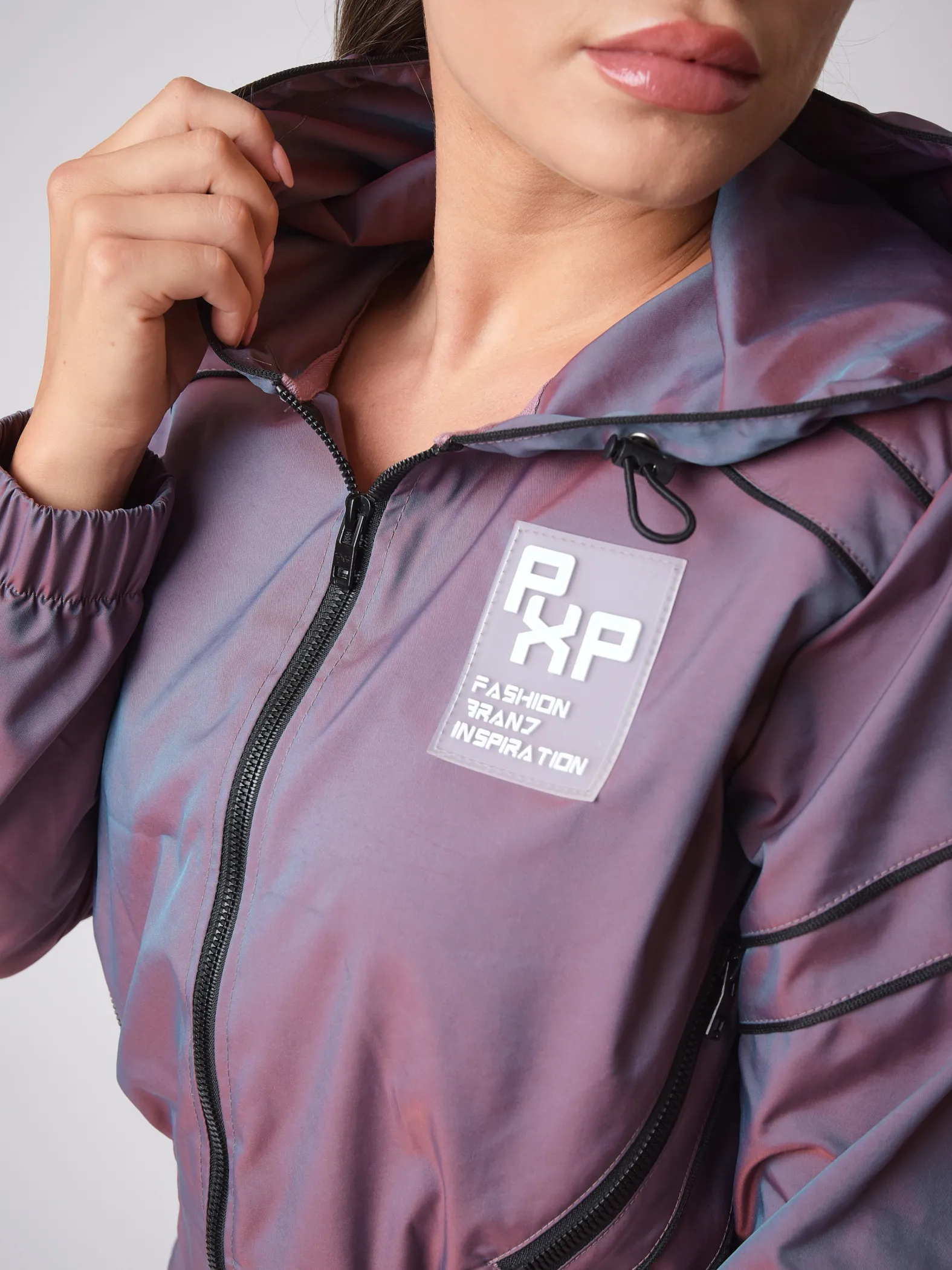 Chaqueta iridiscente