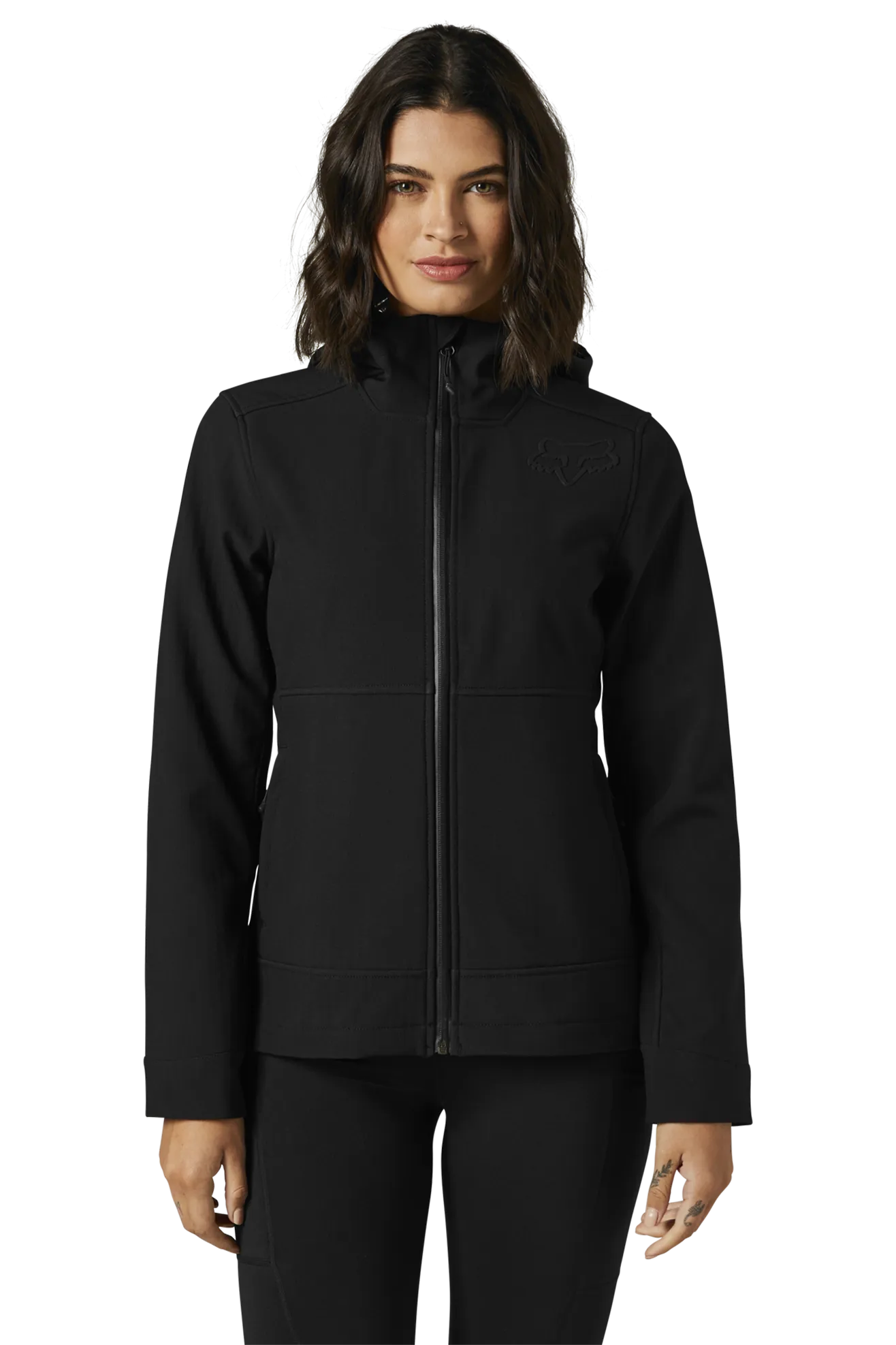 Chaqueta Softshell para Mujer FOX Pit Negra