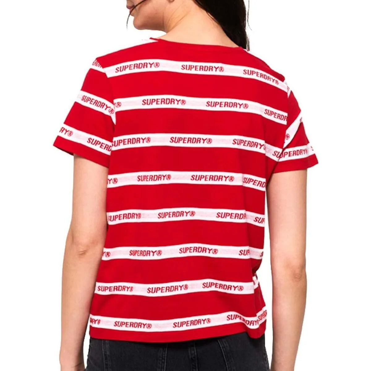 COTE STRIPE TEXT TEE